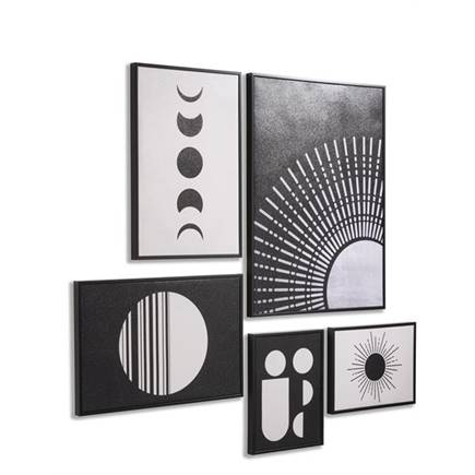 Coco Maison Lunatic set van 5 prints